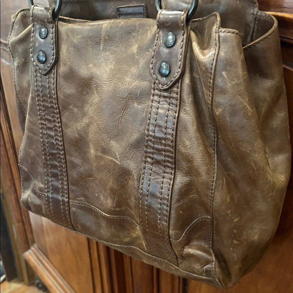 Frye Brown Melissa Tote - Picture 9 of 16